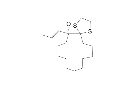 cis- and Trans-6-propenyl-1,4-dithiaspiro(4.12)heptadecan-6-ols