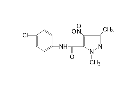 4'-chloro-1,3-dimethyl-4-nitropyrazole-5-carboxanilide