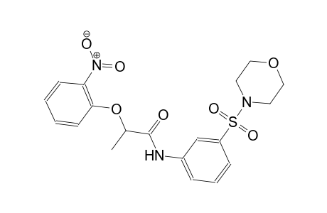 N-[3-(4-morpholinylsulfonyl)phenyl]-2-(2-nitrophenoxy)propanamide