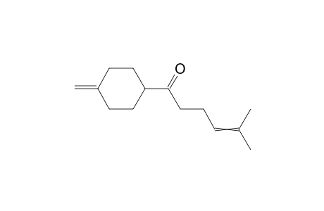 4-Hexen-1-one, 5-methyl-1-(4-methylenecyclohexyl)-