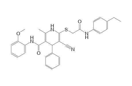 3-pyridinecarboxamide, 5-cyano-6-[[2-[(4-ethylphenyl)amino]-2-oxoethyl]thio]-1,4-dihydro-N-(2-methoxyphenyl)-2-methyl-4-phenyl-