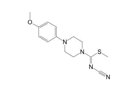 N-CYANO-4-(p-METHOXYPHENYL)THIO-1-PIPERAZINECARBIMIDIC ACID, METHYL ESTER