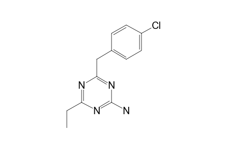 2-amino-4-(p-chlorobenzyl)-6-ethyl-s-triazine