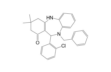 10-benzyl-11-(2-chlorophenyl)-3,3-dimethyl-2,3,4,5,10,11-hexahydro-1H-dibenzo[b,e][1,4]diazepin-1-one