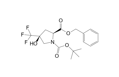 BENZYL-(2S,4S)-N-TERT.-BUTOXYCARBONYL-4-HYDROXY-4-TRIFLUOROMETHYL-L-PROLINATE