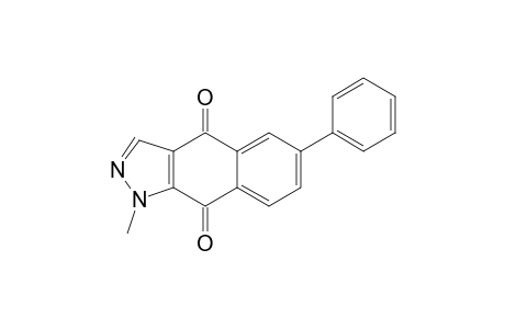 1H-Benz[f]indazole-4,9-dione, 1-methyl-6-phenyl-