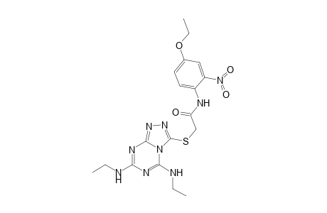 acetamide, 2-[[5,7-bis(ethylamino)[1,2,4]triazolo[4,3-a][1,3,5]triazin-3-yl]thio]-N-(4-ethoxy-2-nitrophenyl)-