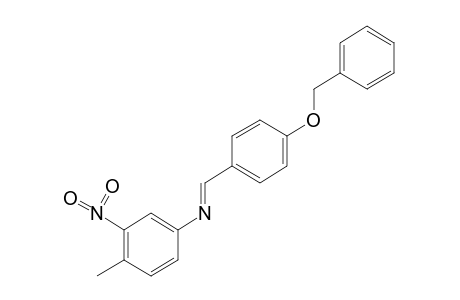 N-[p-(benzyloxy)benzylidene]-3-nitro-p-toluidine