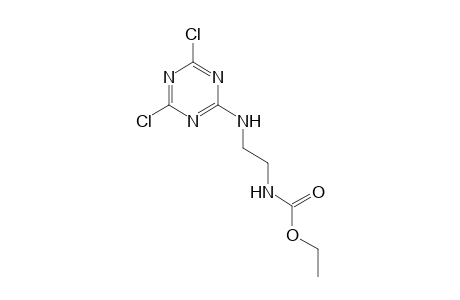 {2-[(4,6-dichloor-s-triazi-2-yl)amino]ethyl]carbamic acid, ethyl ester