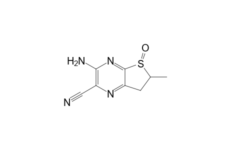 3-amino-2-cyano-6-methyl-6,7-dihydrothieno[2,3-b]pyrazine S-oxide