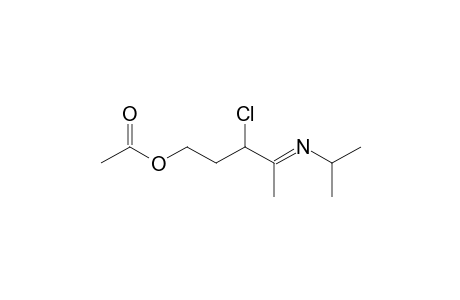 N-(4-Acetoxy-2-chloro-1-methylbutylidene)isopropylamine