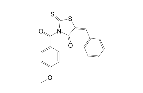 (5Z)-5-Benzylidene-3-(4-methoxybenzoyl)-2-thioxo-1,3-thiazolidin-4-one