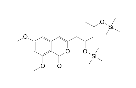 3-(2,4-Dihydroxypentyl)-6,8-dimethoxyisochromen-1-one, 2tms