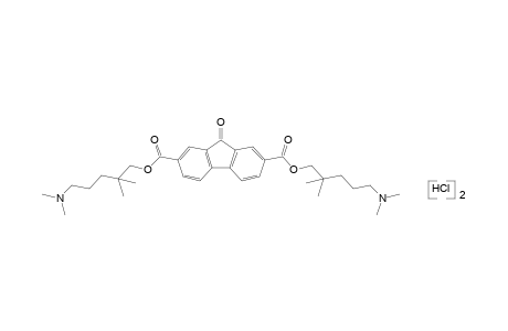 9-Oxofluorene-2,7-dicarboxylic acid, bis[2,2-dimethyl-5-(dimethylamino)pentyl]ester, dihydrochloride