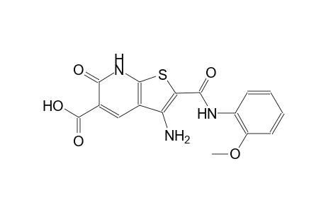 3-amino-2-[(2-methoxyanilino)carbonyl]-6-oxo-6,7-dihydrothieno[2,3-b]pyridine-5-carboxylic acid
