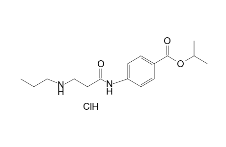 p-[3-(propylamino)propionamido]benzoic acid, isopropyl ester, hydrochloride