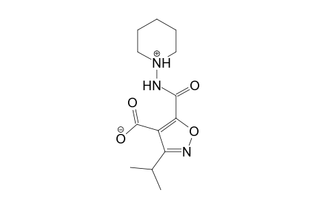 4-Isoxazolecarboxylic acid, 3-(1-methylethyl)-5-[(1-piperidinylamino)carbonyl]-