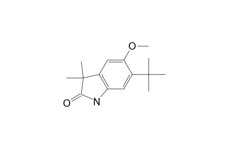 2H-Indol-2-one, 6-(1,1-dimethylethyl)-1,3-dihydro-5-methoxy-3,3-dimethyl-