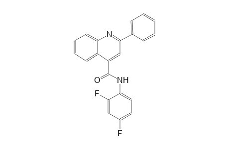 N-(2,4-difluorophenyl)-2-phenyl-4-quinolinecarboxamide