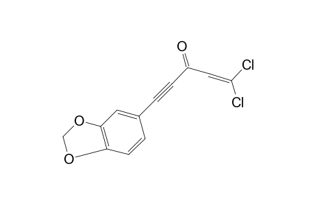 1,1-dichloro-5-[3,4-(methylenedioxy)phenyl]-1-penten-4-yn-3-one