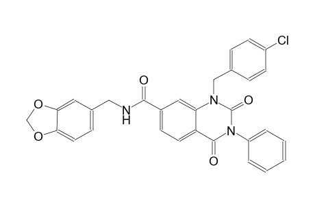 7-quinazolinecarboxamide, N-(1,3-benzodioxol-5-ylmethyl)-1-[(4-chlorophenyl)methyl]-1,2,3,4-tetrahydro-2,4-dioxo-3-phenyl-