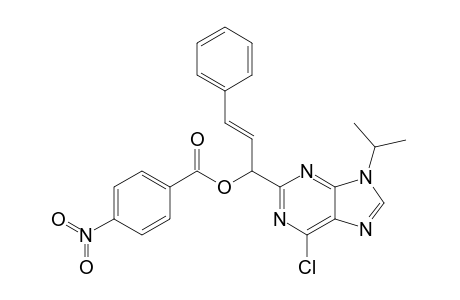 6-CHLORO-9-ISOPROPYL-2-[(STYRYL)-(4-NITROBENZOYLOXY)-METHYL]-PURINE