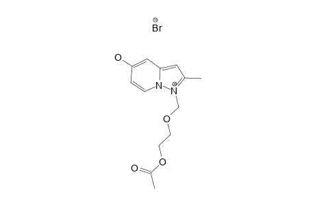 1-(2''-ACETOXYETHOXY)-METHYL-5-HYDROXY-2-METHYLPYRAZOLO-[1,5-A]-PYRIDINIUM-BROMIDE