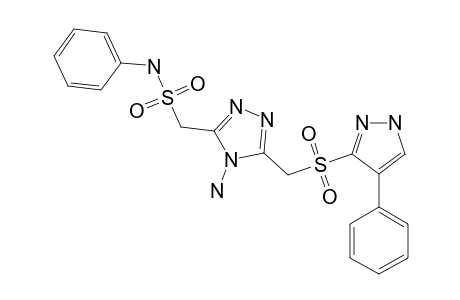 4-AMINO-3-(PHENYLAMINOSULFONYLMETHYL)-5-(4'-PHENYL-1'H-PYRAZOL-3'-YL-SULFONYL-METHYL)-1,2,4-TRIAZOLE