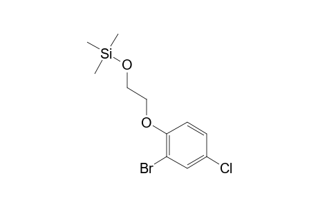 2-(2-Bromo-4-chlorophenoxy)ethan-1-ol, tms