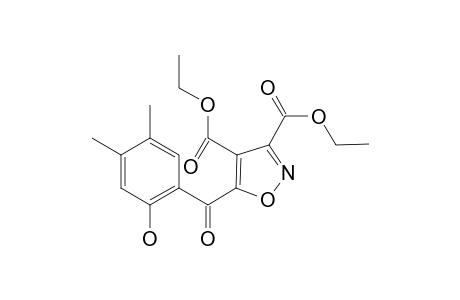 Diethyl 5-(2-hydroxy-4,5-dimethylbenzoyl)-1,2-oxazole-3,4-dicarboxylate