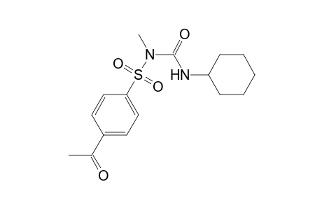 1-(4-acetylphenyl)sulfonyl-3-cyclohexyl-1-methyl-urea