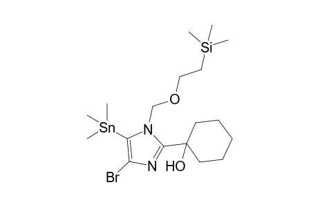 1-SEM-4-bromo-2-(1-hydroxycyclohexyl)-5-trimethylstannylimidazole