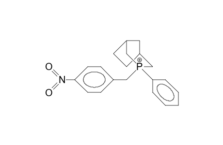 exo-3-(4-Nitro-benzyl)-endo-3-phenyl-3-phosphonia-bicyclo(3.2.1)octanecation