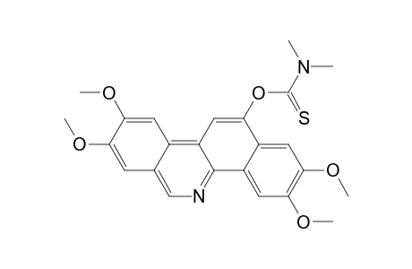 12-(Dimethylthiocarbamoyloxy)-2,3,8,9-tetramethoxybenzo[c]phenanthridine