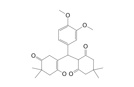 2-[.alpha.-(2-Hydroxy-4,4-dimethyl-5-oxo-1-cyclohexen-1-yl)veratryl]-5,5-dimethyl-1,3-cyclohexanedione