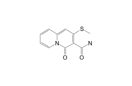 2-Methylthio-4-oxo-4H-quinolizine-3-carboxamide