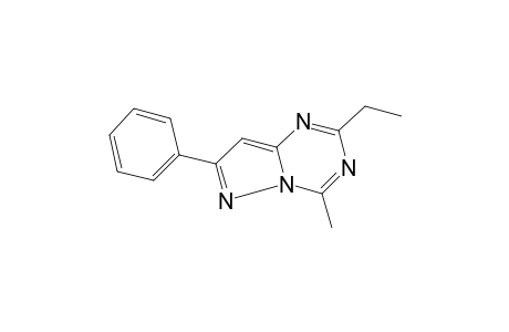 2-ethyl-4-methyl-7-phenylpyrazolo[1,5-a]-s-triazine