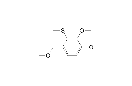 4-Hydroxy-3-methoxy-2-(methylthio)benzyl methyl ether