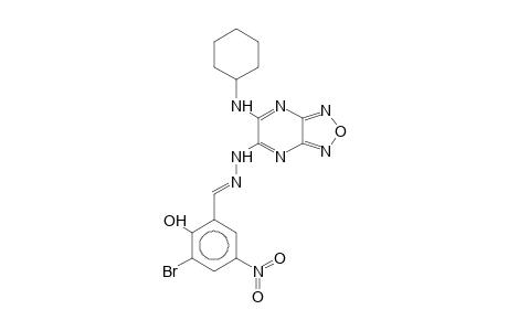 5-(3-Bromo-5-nitrosalicylidenehydrazino)-6-(cyclohexylamino)[1,2,5]oxadiazolo[3,4-b]pyrazine