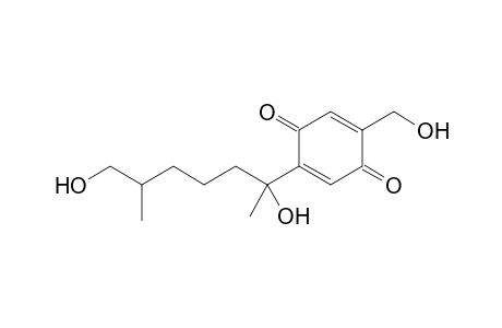 2-(1,6-dihydroxy-1,5-dimethyl-hexyl)-5-(hydroxymethyl)-1,4-benzoquinone