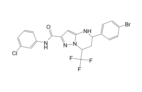 5-(4-bromophenyl)-N-(3-chlorophenyl)-7-(trifluoromethyl)-4,5,6,7-tetrahydropyrazolo[1,5-a]pyrimidine-2-carboxamide