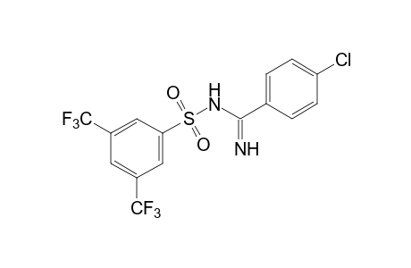 N-[1-(p-chlorophenyl)formimidoyl]-alpha,alpha,alpha,alpha',alpha',alpha'-hexazluoro-3,5-xylenesulfonamide