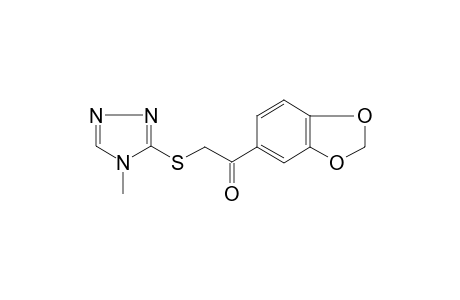 1-(1,3-Benzodioxol-5-yl)-2-[(4-methyl-4H-1,2,4-triazol-3-yl)sulfanyl]ethanone