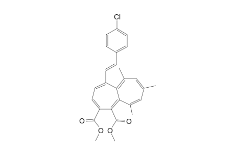 Dimethyl (E)-2-(4'-chlorophenyl)ethenyl]-6,8,10-trimethylheptalene-1,2-dicarboxylate