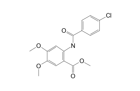 Methyl 2-(4-chlorobenzamido)-4,5-dimethoxybenzoate