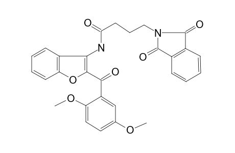 4-[1,3-bis(oxidanylidene)isoindol-2-yl]-N-[2-(2,5-dimethoxyphenyl)carbonyl-1-benzofuran-3-yl]butanamide