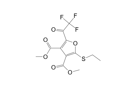 3,4-Furandicarboxylic acid, 2-(ethylthio)-5-(trifluoroacetyl)-, dimethyl ester