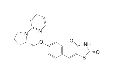 (5E)-5-[4-[[(2S)-1-(2-pyridyl)pyrrolidin-2-yl]methoxy]benzylidene]thiazolidine-2,4-quinone