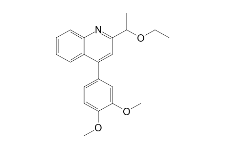 2-(1-Ethoxyethyl)-4-(3,4-dimethoxyphenyl)quinoline