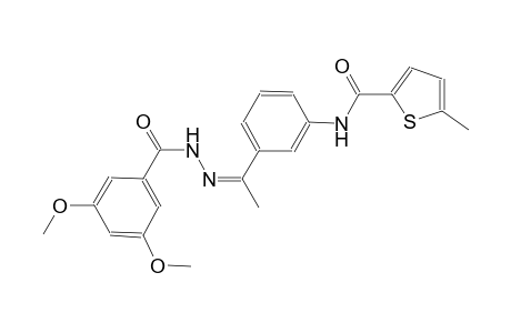 N-{3-[(1Z)-N-(3,5-dimethoxybenzoyl)ethanehydrazonoyl]phenyl}-5-methyl-2-thiophenecarboxamide